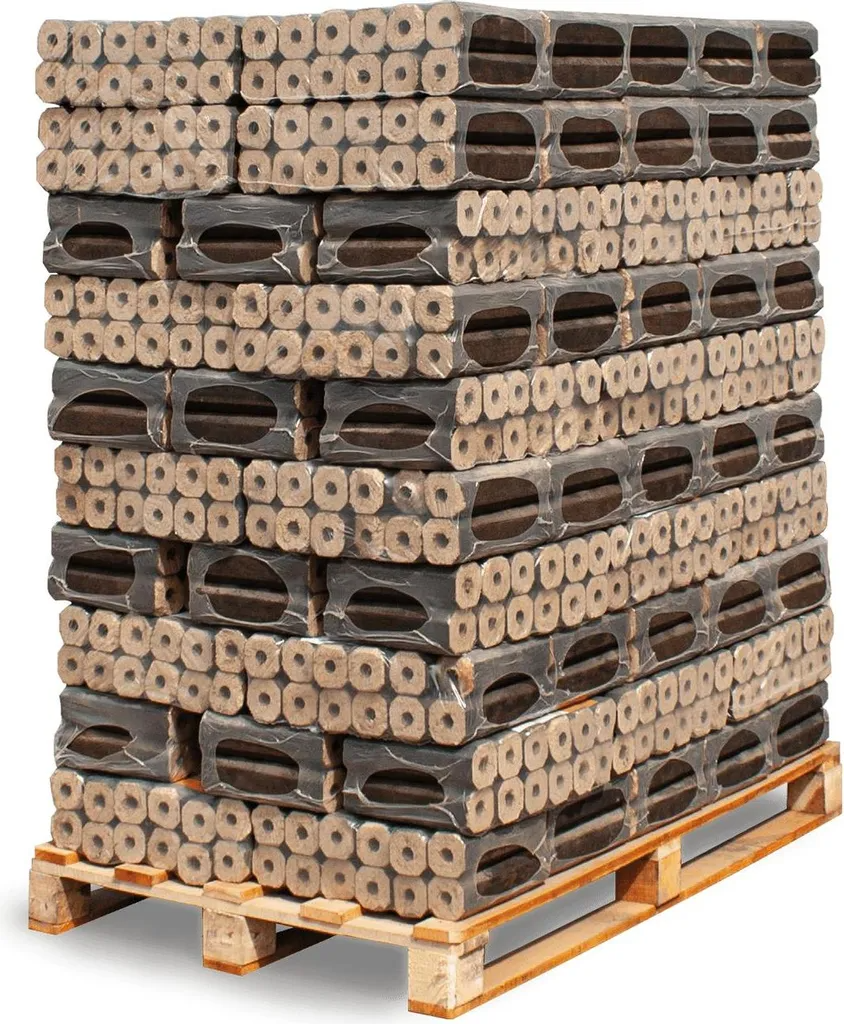 Heizfuxx PiniKay Octagon Hartholzbriketts 960kg Palette