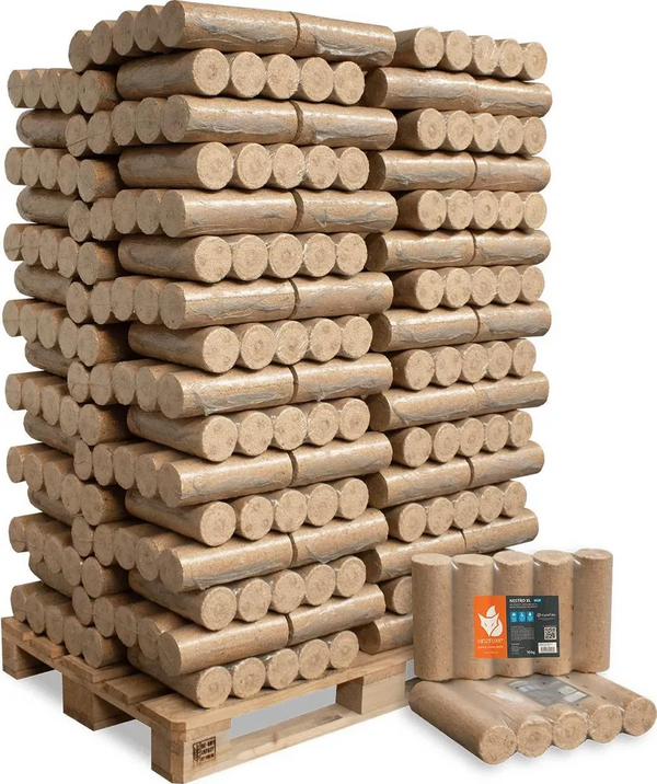 Heizfuxx Nestro XL Blue Weichholzbriketts 960kg Palette