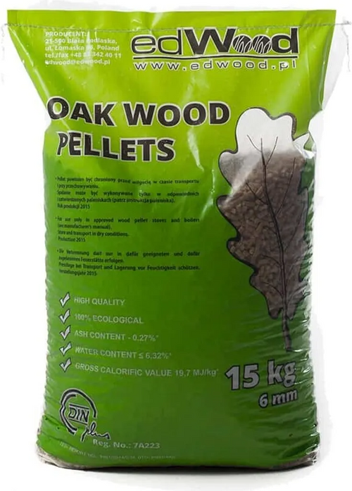 Hartholz Eiche Pellets ENplus A1 6mm 975kg Palette