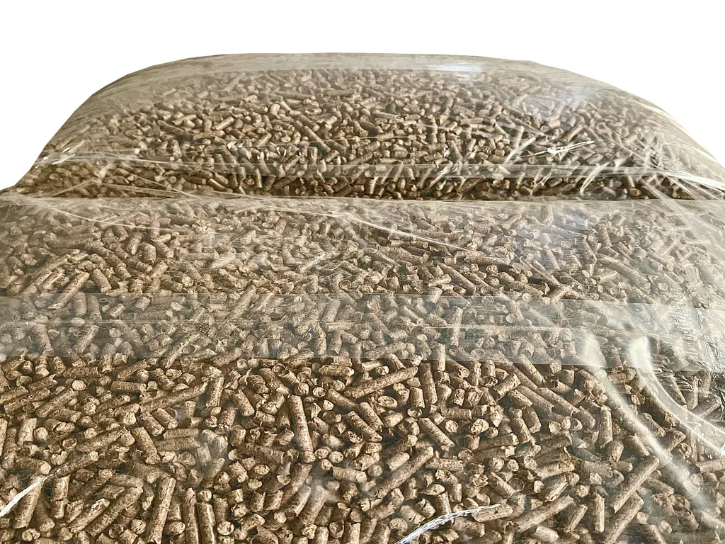 Hartholz Eiche Pellets 6mm 100% ohne Rinde 1020kg Palette