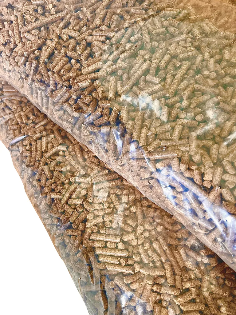 Hartholz Eiche Pellets 6mm 100% ohne Rinde 480kg Palette